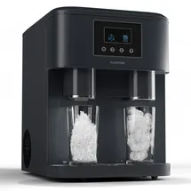 Klarstein Eiszeit Crush Eiswürfelmaschine 2 Größen Crushed Ice Schwarz