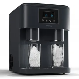 Klarstein Eiszeit Crush Eiswürfelmaschine 2 Größen Crushed Ice Schwarz