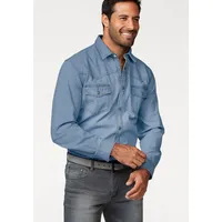 Arizona Jeanshemd, Western Stil, Gr. 39/40 (M) - N-Gr, blue bleached, , 585028-39 N-Gr