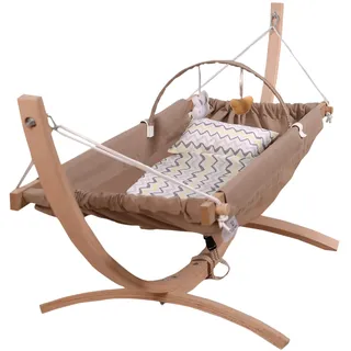 FAFOUR Baby Hammock, Babyhangematte Krippe, Hangematte Für Neugeborene, Neugeboronen Bett, Baby Cradle, Vintage Babyhangematte, Kinderbett, Stubenwagen Für Das Kinderzimmer (Gold)