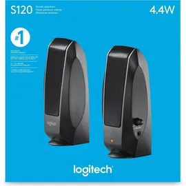 Logitech S120 2.0 System schwarz