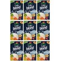 9x Gallo Riso Blond Basmati,Kochzeit 8 Minuten,Reis Ideal für Salate 500g