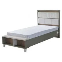 aea Garnitur Kinderzimmer Bett Kinderbett Kindermöbel Grau Holz Set 4tlg