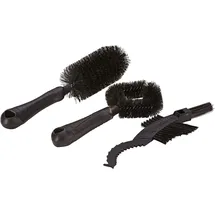 Prophete Reinigungsbürsten-Set 3-tlg schwarz
