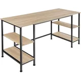 Tectake tectake® Computer-Schreibtisch Stoke 137 x 55 x 75 cm