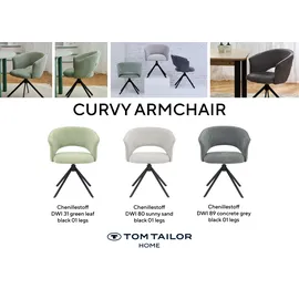 Tom Tailor Armlehnstuhl CURVY ARMCHAIR 61,5 x 78,5 x 59 cm sunny sand