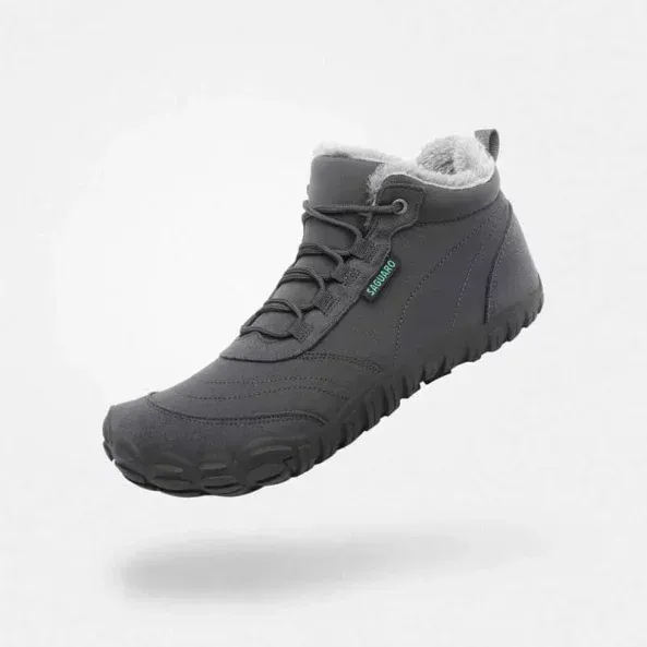 Saguaro Winter Barfußschuhe Will II - Dunkelgrau 46