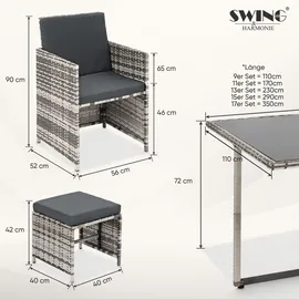Swing&Harmonie Set 17-tlg. Grau
