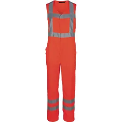 Warnschutz Handwerker-Latzhose "2683" High Visibility orange - 64 - Orange