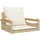 vidaXL Hängesessel mit Kissen Beige