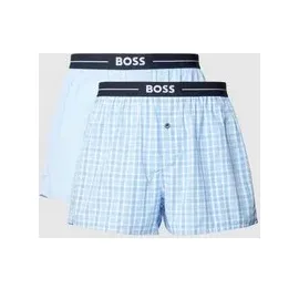 Boss Boxershorts mit Label-Detail im 2er-Pack