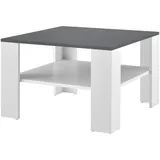[en.casa] Couchtisch Aachen Grau Eiche 60 x 40 cm
