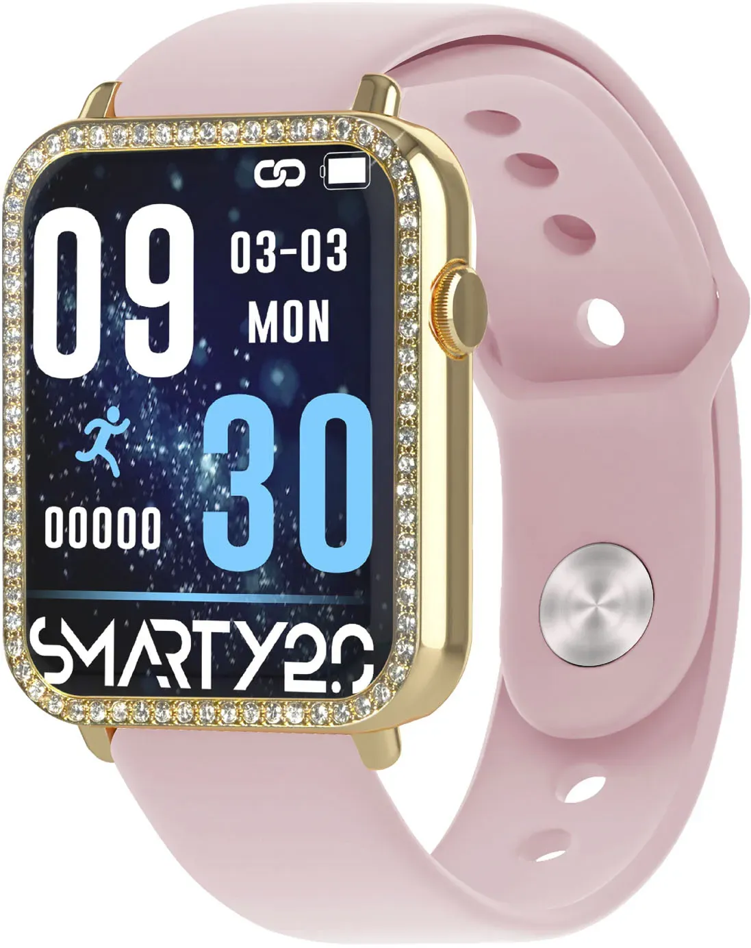 Smartwatch SMARTY 2.0 "SMARTY 2.0, SW035I03" Smartwatches rosa Fitness-Tracker