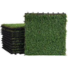 Mendler Grasfliese HWC-E13 30 x 30 cm Grün