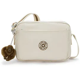 Kipling Abanu Umhängetasche Polyamid Weiß/Braun