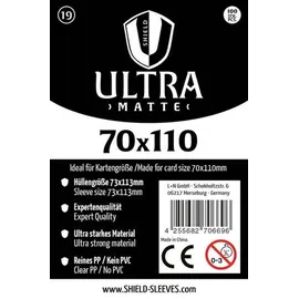 happyshops Shield Ultra Matte 19 - 100 Super Sleeves für Kartengröße 70x110 mm