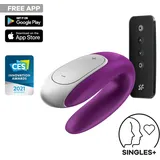 Satisfyer Double Fun App-gesteuerter Vibrator für Paare - Lila