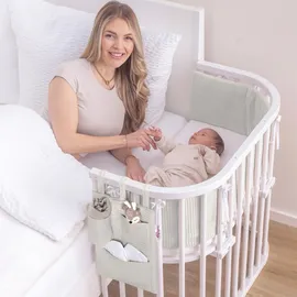 babybay Utensilo für alle Modelle Waffelpiqué, weißgrau