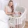 babybay Utensilo für alle Modelle Waffelpiqué, weißgrau
