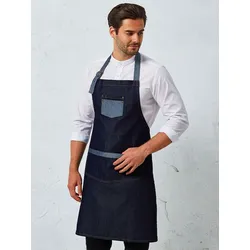 Premier Workwear  Denim Latzschürze Domain in Blau, Gr. One Size