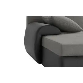 Sofa.de Ecksofa mit Beleuchtung und Schlaffunktion Emma ¦ grau ¦ Maße (cm): B: 280 H: 96 T: 184.0