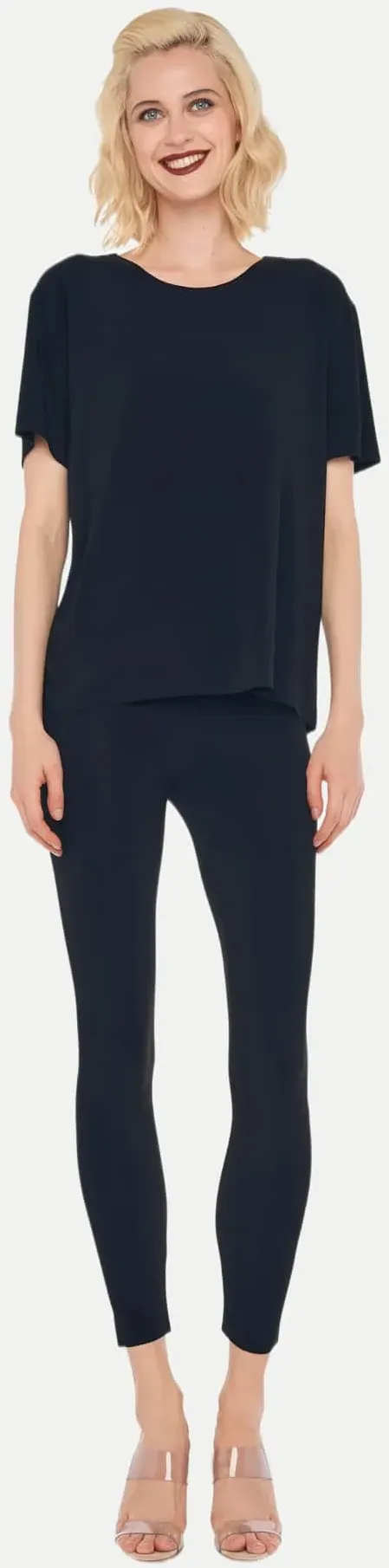 Boxy Top Schwarz M