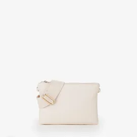 Valentino Samba Re Umhängetasche Kunstleder Ecru/Beige
