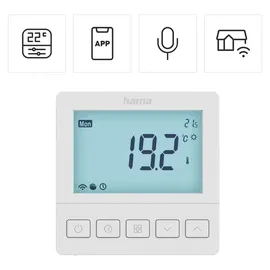 Hama Smartes Raumthermostat für Fußbodenheizung