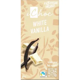ichoc (czekolady na napoju ryżowym) White Vanilla Schokolade bio 100 g
