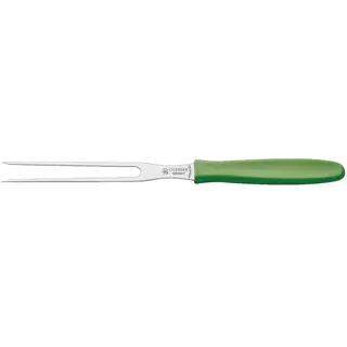 2 x Aufschnittgabel/Wurstgabel/Fleischgabel, grün | Länge 13 cm