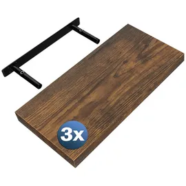 CASARIA Wandregal Hängeregal 50 x 0 x 0 cm Braun