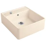 Villeroy & Boch Spülstein Einzelbecken ivory  + Excenterbetätigung + Lochbohrungen 1 + 2 + 3