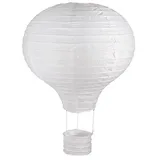 Rayher Papierlampion Heißluftballon 30 cm Ø Weiß