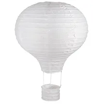 Rayher Papierlampion Heißluftballon 30 cm Ø Weiß