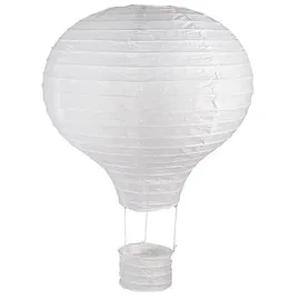 Rayher Papierlampion Heißluftballon 30 cm Ø Weiß
