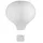 Rayher Papierlampion Heißluftballon 30 cm Ø Weiß