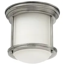 quintiesse Hadrian 1 Leuchtmittel Deckenleuchte Opalglas Nickel antik