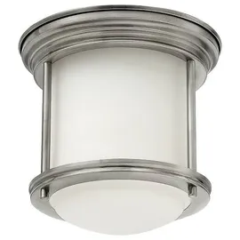 quintiesse Hadrian 1 Leuchtmittel Deckenleuchte Opalglas Nickel antik