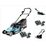 Makita DLM 382 RT2 Akku Rasenmäher 36 V ( 2x 18 V ) 38 cm 40 l + 2x Akku 5,0 Ah + Ladegerät