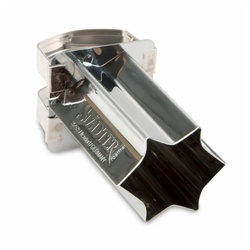 STÄDTER Ausstechform Zimtstern Edelstahl Ø 4 cm, Edelstahl silberfarben
