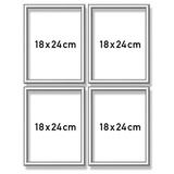 Schipper 605290764 - Malen nach Zahlen Quattro Alurahmen je 18 x 24 cm, silber