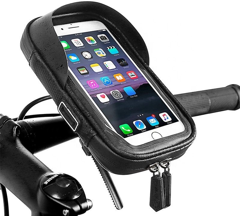TiyoBike Fahrradtasche Fahrrad Halterung Smartphone Halter Universal Tasche E Bike schwarz