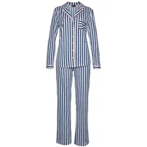 H.I.S. Pyjama gestreift Blau/Weiß 40/42
