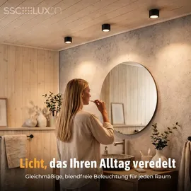 SSC-LUXon CELI-WX 1 GX53 rund schwarz