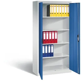 C+P Acurado Aktenschrank 93 x 40 x 195 cm blau/grau
