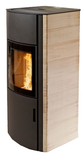 AUSTROFLAMM Pelletofen | Polly Light | Keramik Vanilla Caramel | 9,0 kW