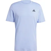 Adidas Herren Essentials Single Jersey Embroidered Small Logo Tee, Blue Spark, XS