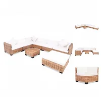 vidaXL Lounge-Set braun/cremeweiß 244623