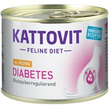 Kattovit Sparpaket KATTOVIT Feline Diet Diabetes Huhn 24 x 185g Dose Katzennassfutter Diätnahrung