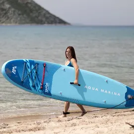 Aqua Marina SUP Board Set Vapor 320 x 81 x 15 cm Blau/Türkis